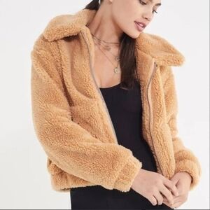 Urban Outfitters Camel Teddy Jacket